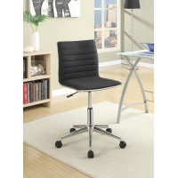 Coaster Furniture 800725 Adjustable Height Office Chair Black and Chrome